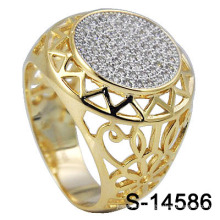 2016 New Design Micro Pave 925 Silver Men Ring (S-14586)